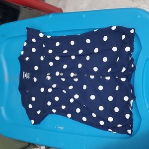 Girl's Polka Dot Romper-18 months